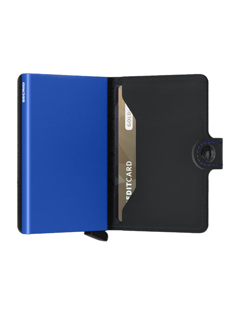 Mini Wallet - Black & Blue-SECRID WALLET-Over the Rainbow