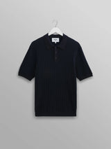 Naples Knit Polo - Midnight-Wax London-Over the Rainbow