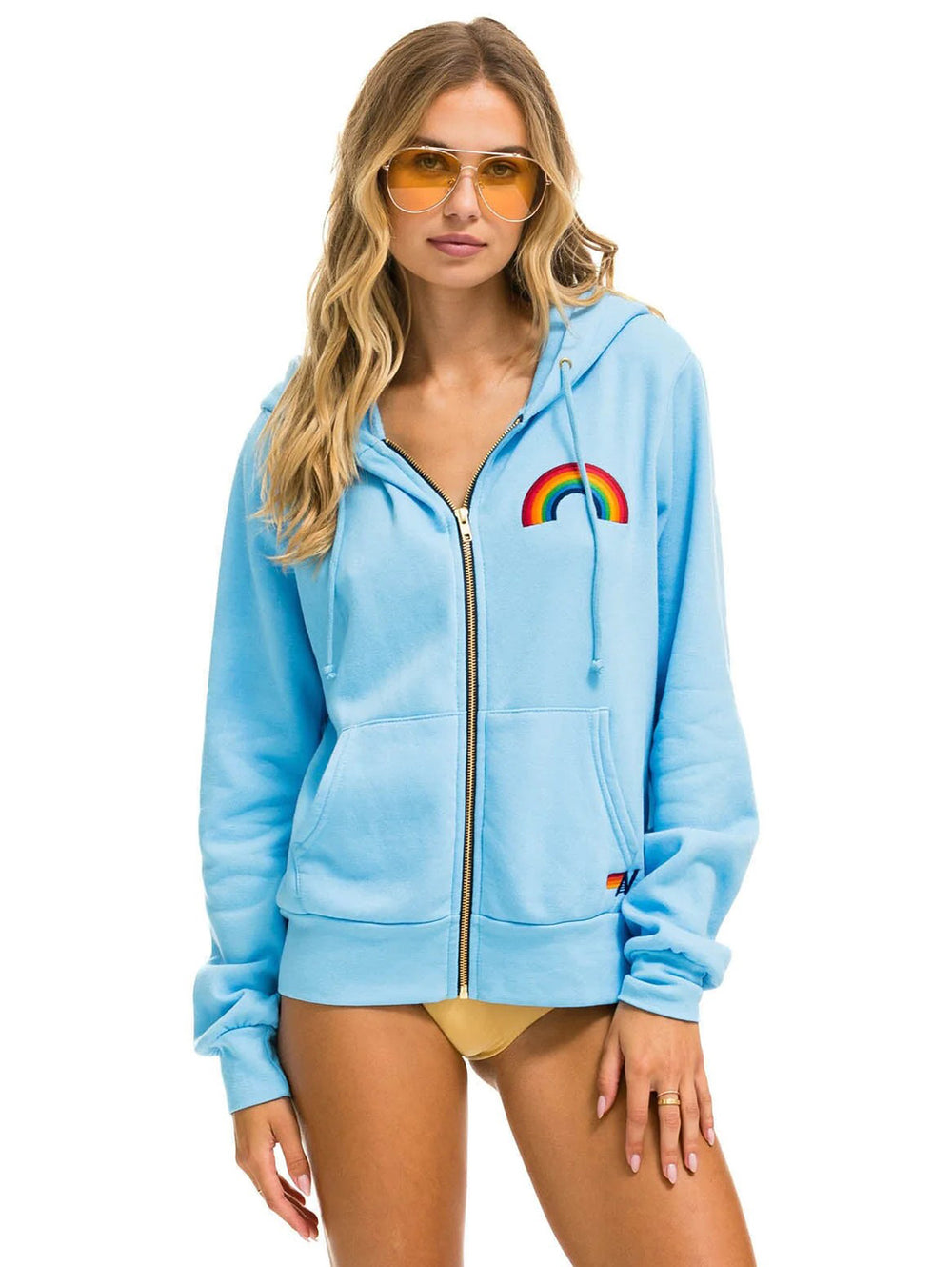 AVIATOR NATION Rainbow Zip Hoodie Sky Over the Rainbow Canada