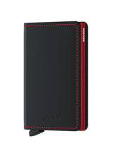 Slimwallet - Matte Black & Red-SECRID WALLET-Over the Rainbow