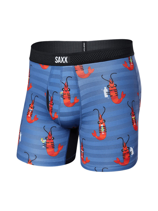 DropTemp Cooling Mesh Boxer Brief - Shrimp Cocktail-SAXX-Over the Rainbow