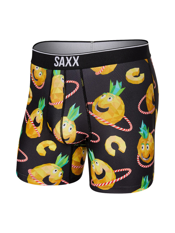 Volt Breathable Mesh Boxer Brief - Pineapple Hula-SAXX-Over the Rainbow