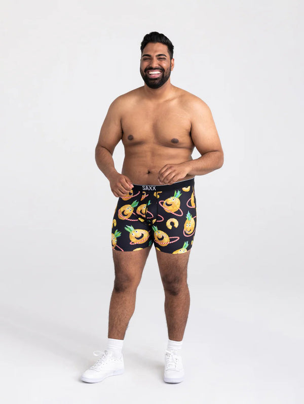 Volt Breathable Mesh Boxer Brief - Pineapple Hula-SAXX-Over the Rainbow