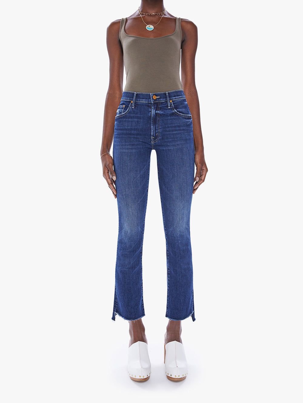 Mother jeans Insider crop step fray deals NEW!