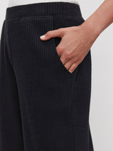 Colleen Rib Pant - Black-Velvet-Over the Rainbow