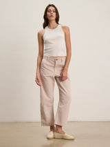 Alexis Pant - Soft Pink-Velvet-Over the Rainbow