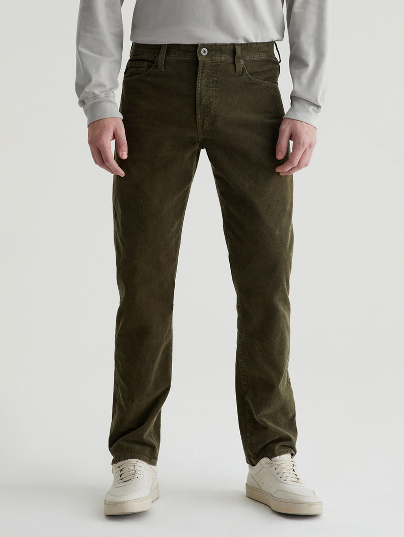 Tellis Modern Corduroy Pant - Sulfur Dried Cedar-AG Jeans-Over the Rainbow