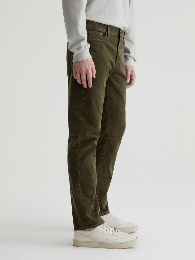 Tellis Modern Corduroy Pant - Sulfur Dried Cedar-AG Jeans-Over the Rainbow