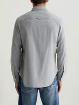 Aiden Dress Shirt - Heather Grey-AG Jeans-Over the Rainbow