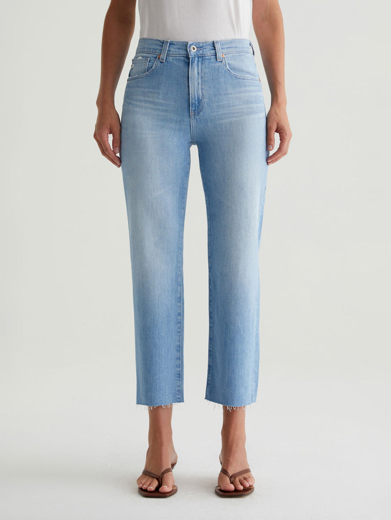 Brinley Mid Rise Straight Crop Jean - Dana Point-AG Jeans-Over the Rainbow