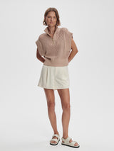 Gaines Half Zip Knit - Light Taupe-VARLEY-Over the Rainbow