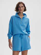 Hawley Half Zip Sweatshirt - Azure Blue-VARLEY-Over the Rainbow