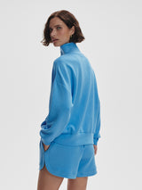 Hawley Half Zip Sweatshirt - Azure Blue-VARLEY-Over the Rainbow