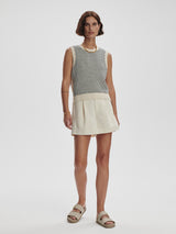 Knowles Textured Knit Vest - Birch Multi Stitch-VARLEY-Over the Rainbow