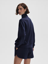 Hawley Half Zip Sweatshirt - Navy-VARLEY-Over the Rainbow