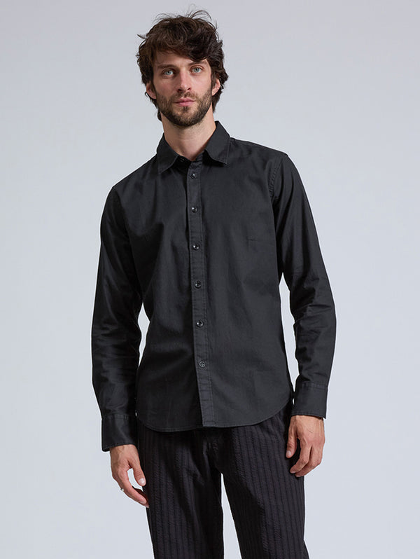 Tomlin Stretch Dobby Shirt - Jet Black