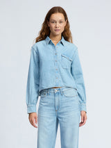 Ultra Featherweight Crop Maxine Shirt - Greenport