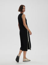 Dwight Tank Knit Dress - Black/White-VARLEY-Over the Rainbow