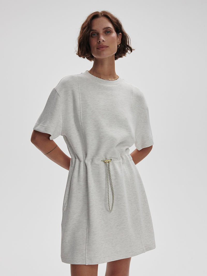 Maple Dress 2.0 - Ivory Marl-VARLEY-Over the Rainbow