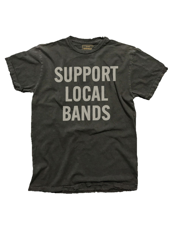 Support Local Bands Tee - Vintage Black-Retro Brand Black Label-Over the Rainbow