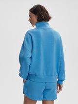 Hawley Half Zip Sweatshirt - Azure Blue-VARLEY-Over the Rainbow