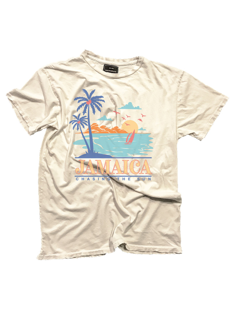 Jamaica Tee - Antique White-Retro Brand Black Label-Over the Rainbow