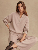 Davidson Sweatshirt - Taupe Marl-VARLEY-Over the Rainbow