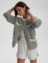 Tidewell Textured Knit Jacket - Birch Multi-VARLEY-Over the Rainbow