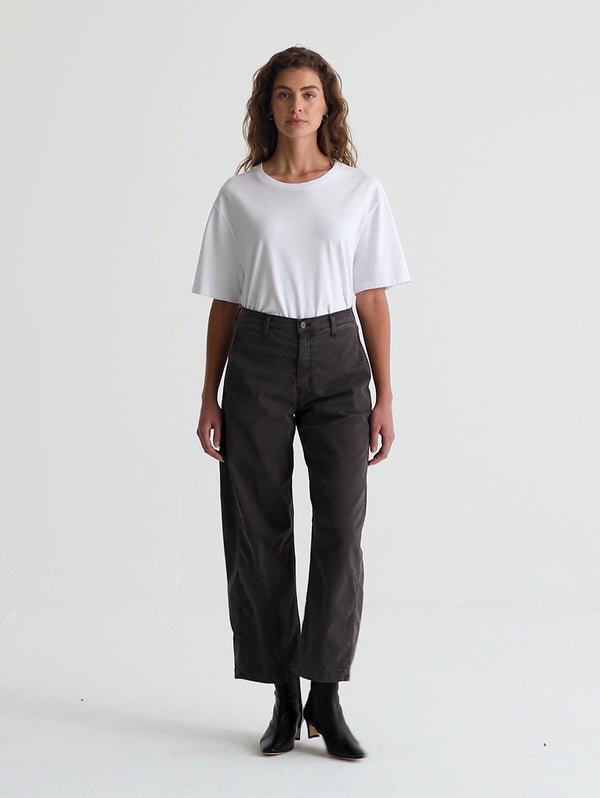 Fiona High Rise Barrel Pant - Sulfur Misty Grey-AG Jeans-Over the Rainbow