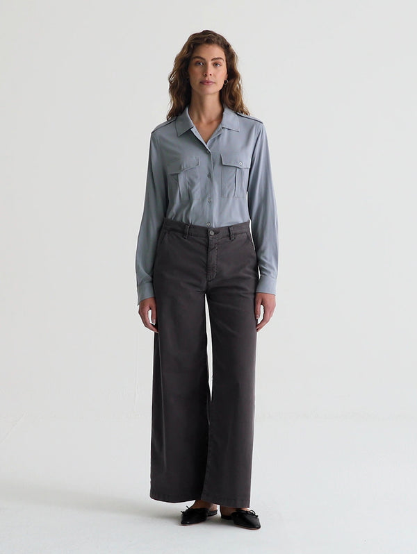 Caden Straight Trouser - Sulfur Misty Grey-AG Jeans-Over the Rainbow