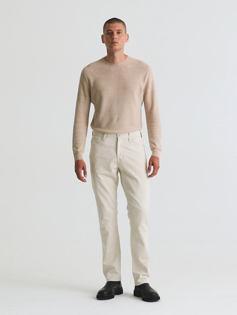 Everett Slim Straight Pant - Natural-AG Jeans-Over the Rainbow