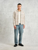 Whiting Overshirt - Ecru/Multi-Wax London-Over the Rainbow