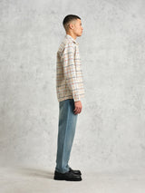 Whiting Overshirt - Ecru/Multi-Wax London-Over the Rainbow