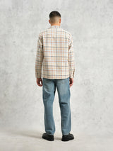 Whiting Overshirt - Ecru/Multi-Wax London-Over the Rainbow