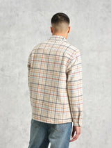 Whiting Overshirt - Ecru/Multi-Wax London-Over the Rainbow