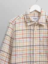 Whiting Overshirt - Ecru/Multi-Wax London-Over the Rainbow