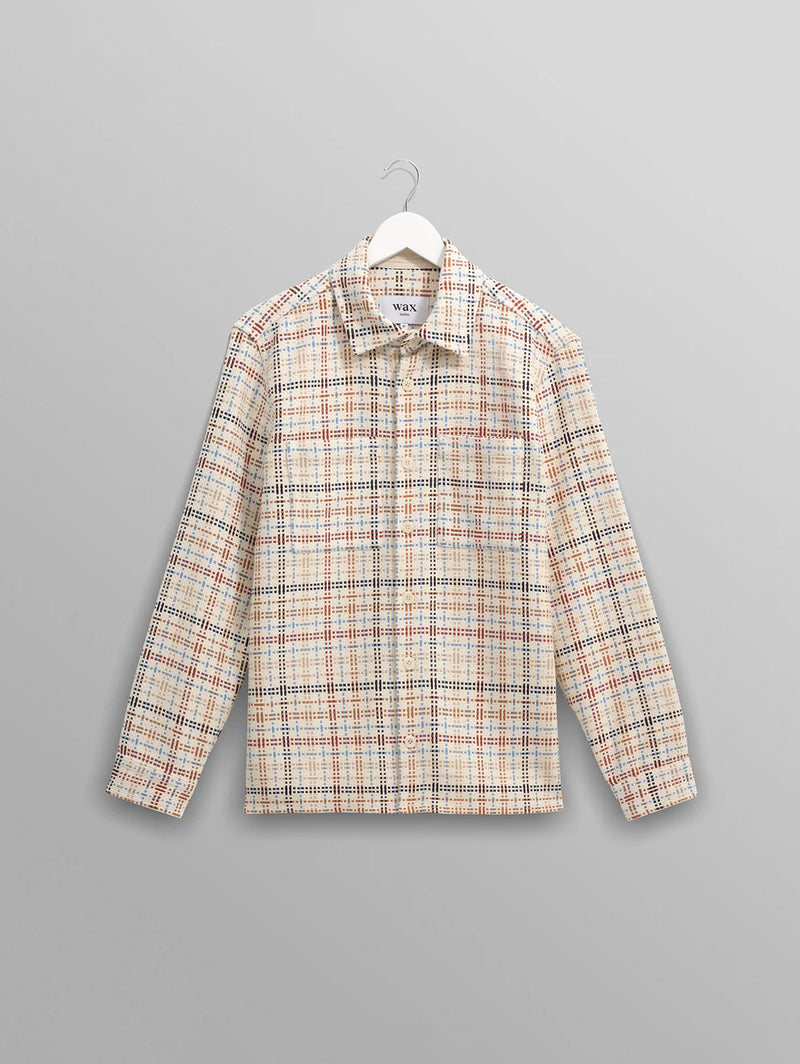 Whiting Overshirt - Ecru/Multi-Wax London-Over the Rainbow