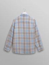 Whiting Overshirt - Pale Blue Earl Check-Wax London-Over the Rainbow