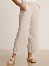 Lola Linen Pant - Cobble-Velvet-Over the Rainbow