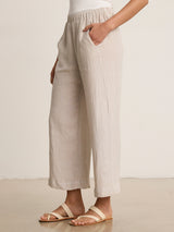 Lola Linen Pant - Cobble-Velvet-Over the Rainbow