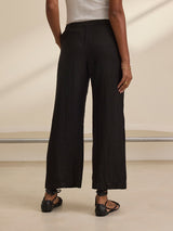 Lola Linen Pant - Black-Velvet-Over the Rainbow