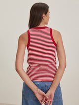 Lua Stripe Tank Top - Red-Velvet-Over the Rainbow