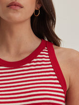 Lua Stripe Tank Top - Red-Velvet-Over the Rainbow