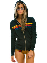 5 Stripe Hoodie - Charcoal-AVIATOR NATION-Over the Rainbow