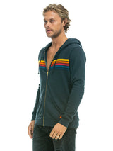 5 Stripe Hoodie - Charcoal-AVIATOR NATION-Over the Rainbow