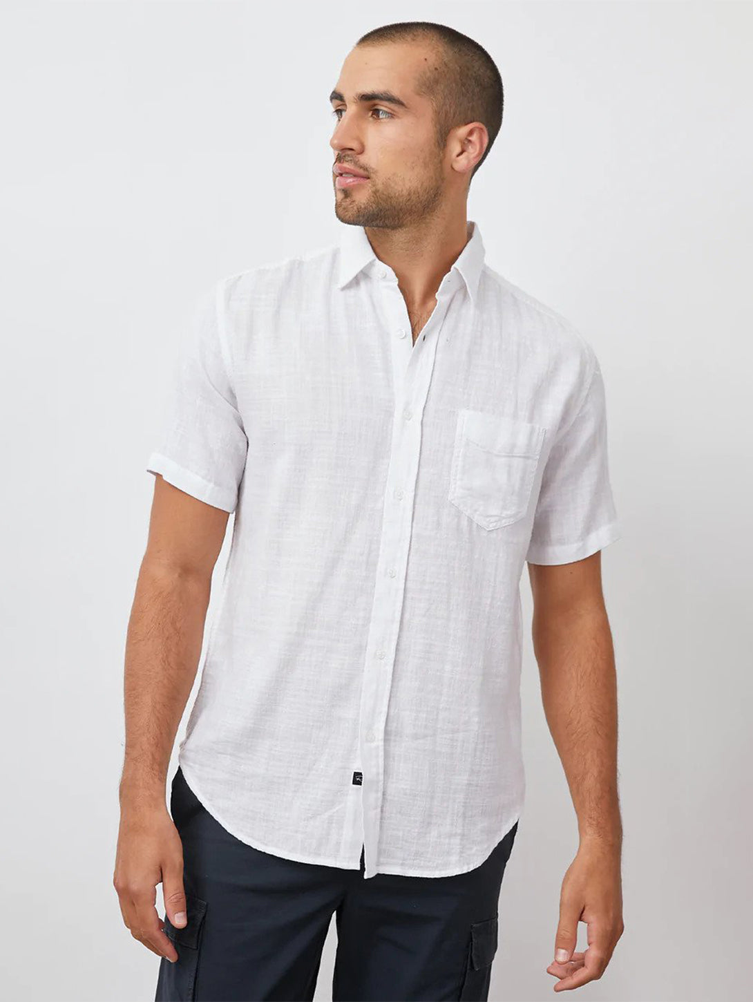 RAILS | Fairfax Short Sleeve Shirt - White | Over the Rainbow Canada